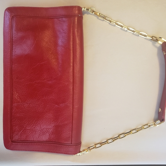 Red Tory Burch Reva Clutch/Shoulder Bag - Picture 4 of 6